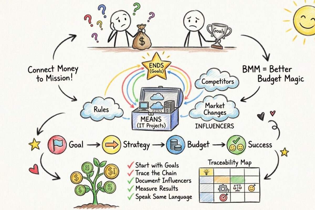 Business-Motivations-Modell: Verknüpfung von IT-Budgetanträgen mit Unternehmenszielen