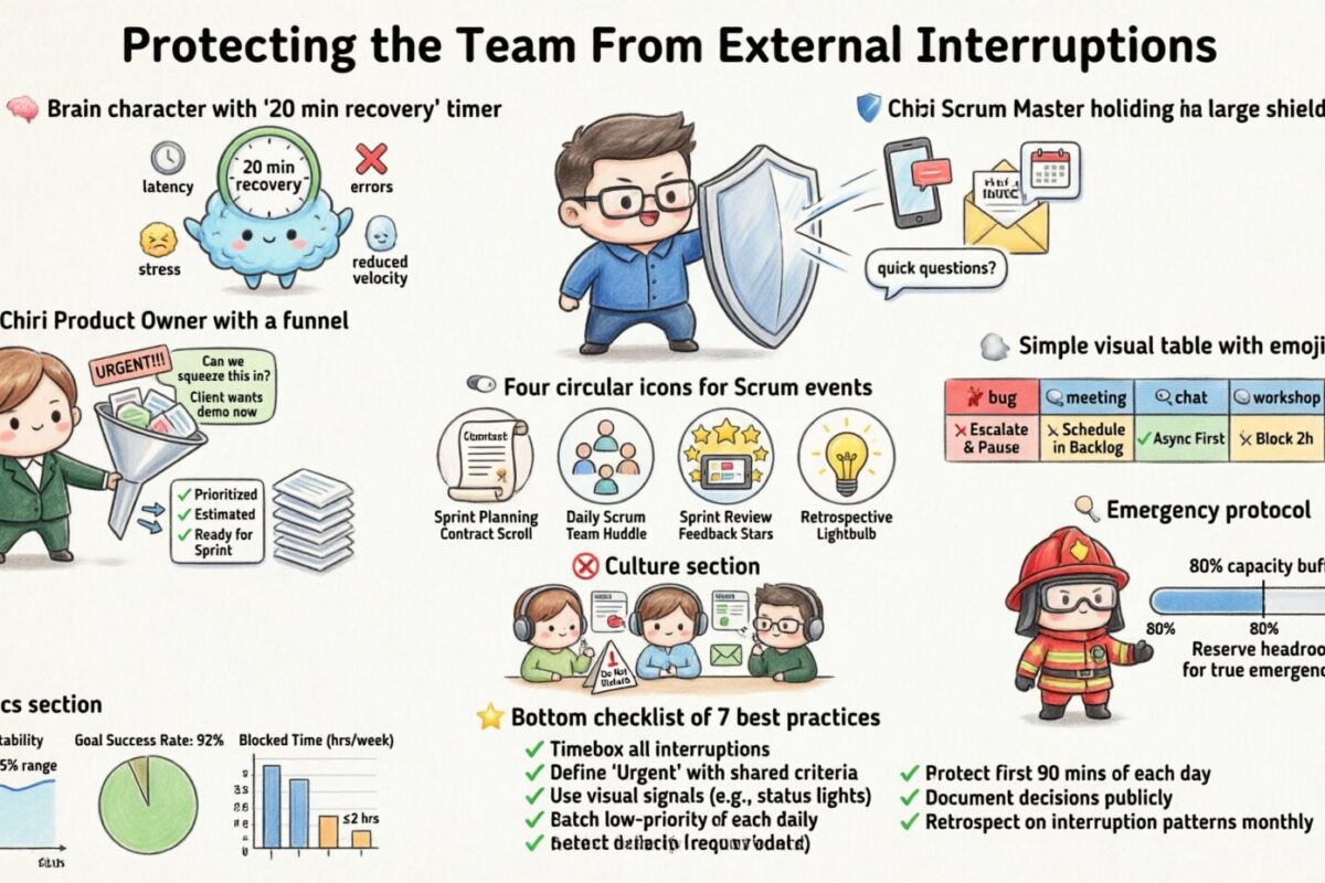 Guía Scrum: Protegiendo al equipo de las interrupciones externas