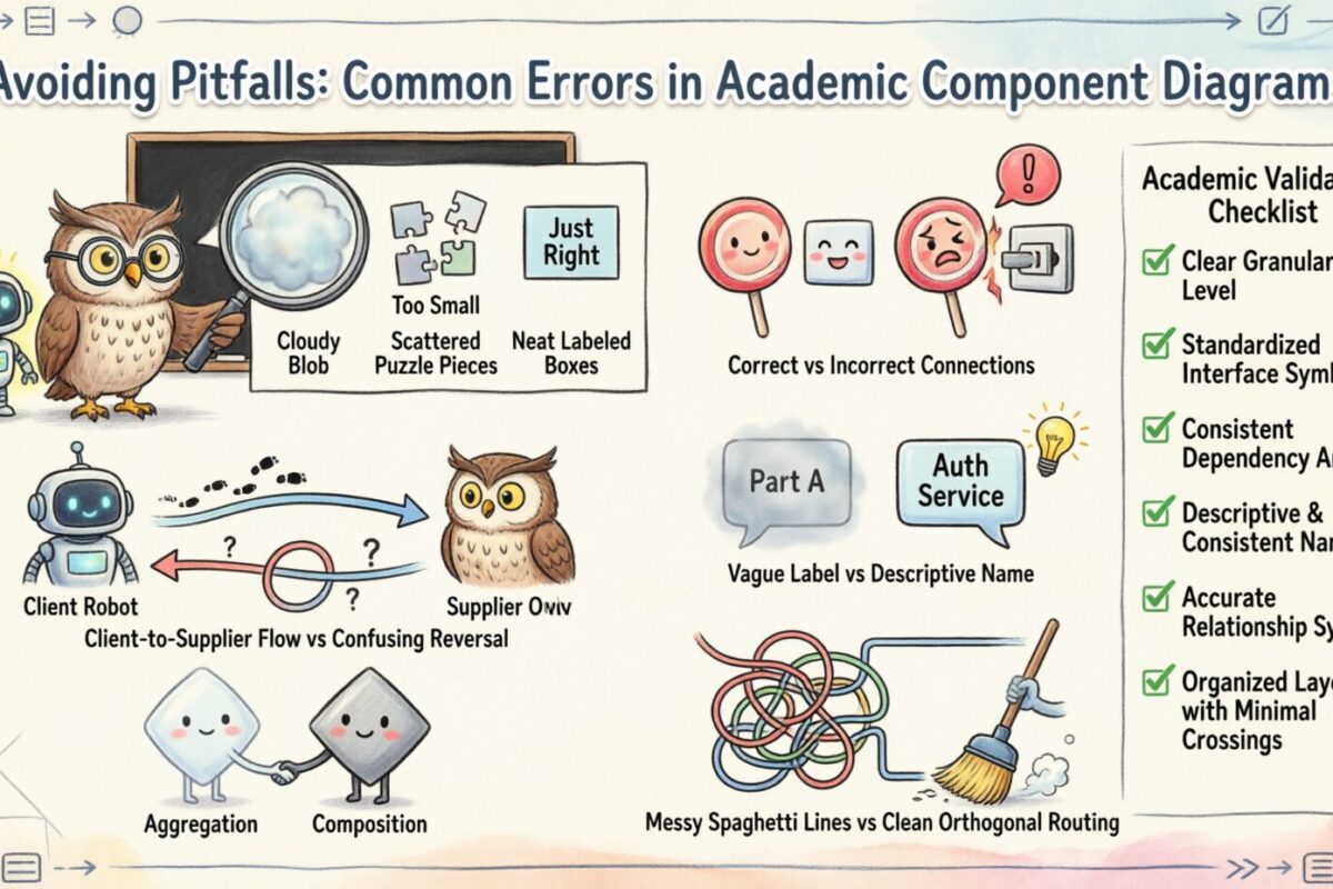 Evitando trampas: errores comunes en los diagramas de componentes académicos