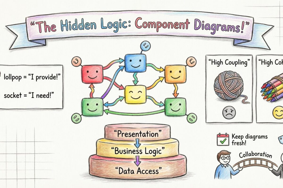 La lógica oculta: cómo los diagramas de componentes revelan la estructura del sistema