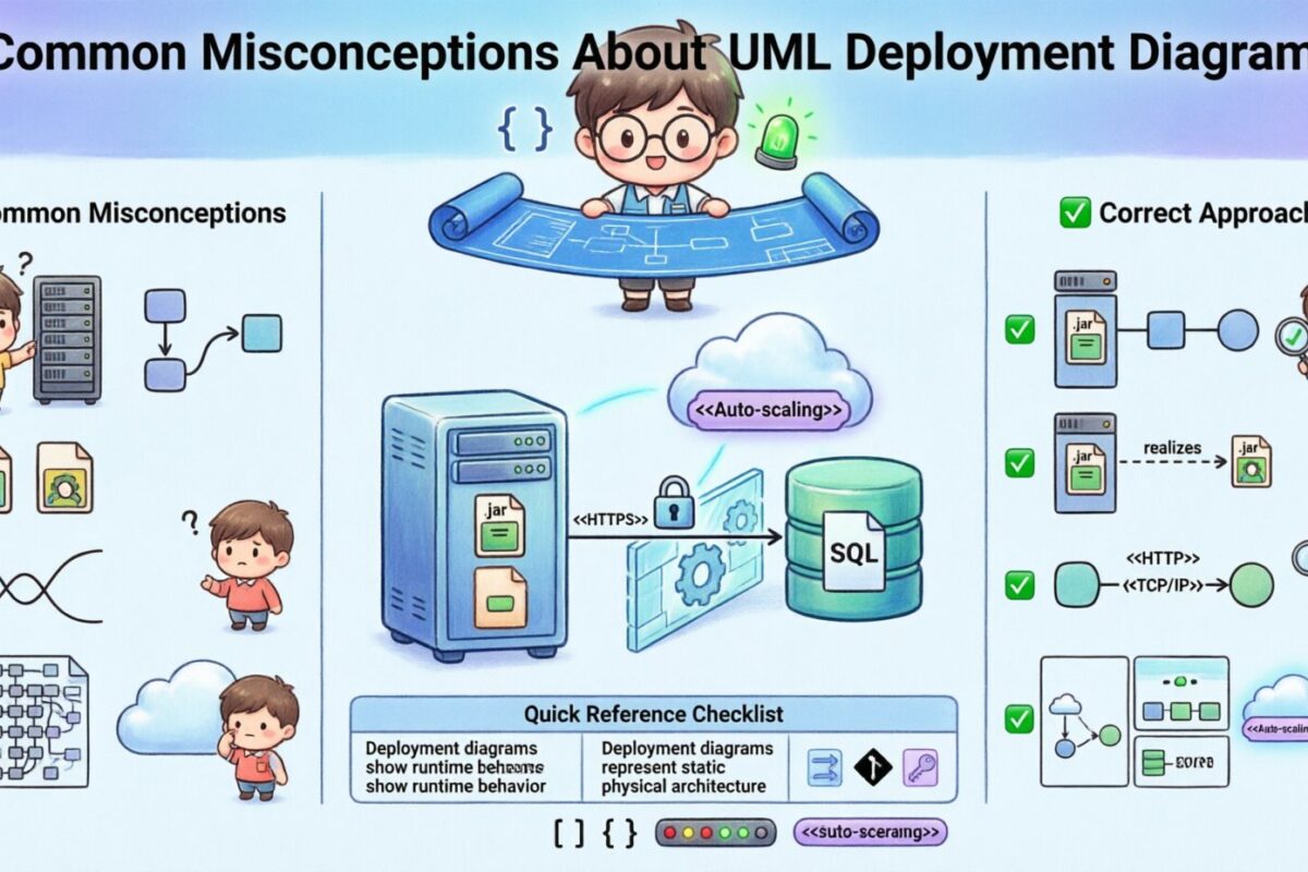 Errores comunes sobre los diagramas de despliegue de UML (y cómo evitarlos)