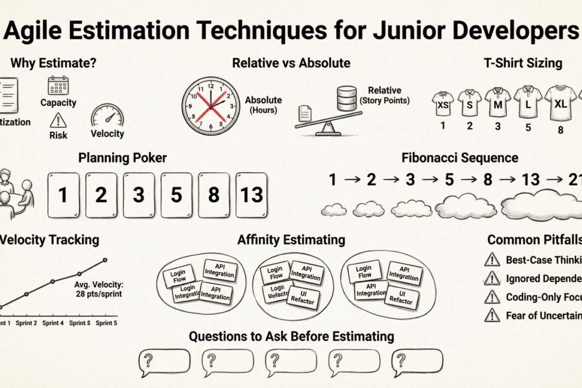 Guide Scrum : Techniques agiles d’estimation pour les développeurs juniors