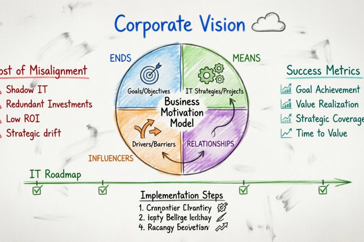 Modèle de motivation des affaires : aligner les plans informatiques avec la vision de l’entreprise
