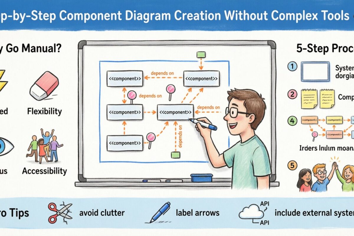 Création pas à pas d’un diagramme de composants sans outils complexes