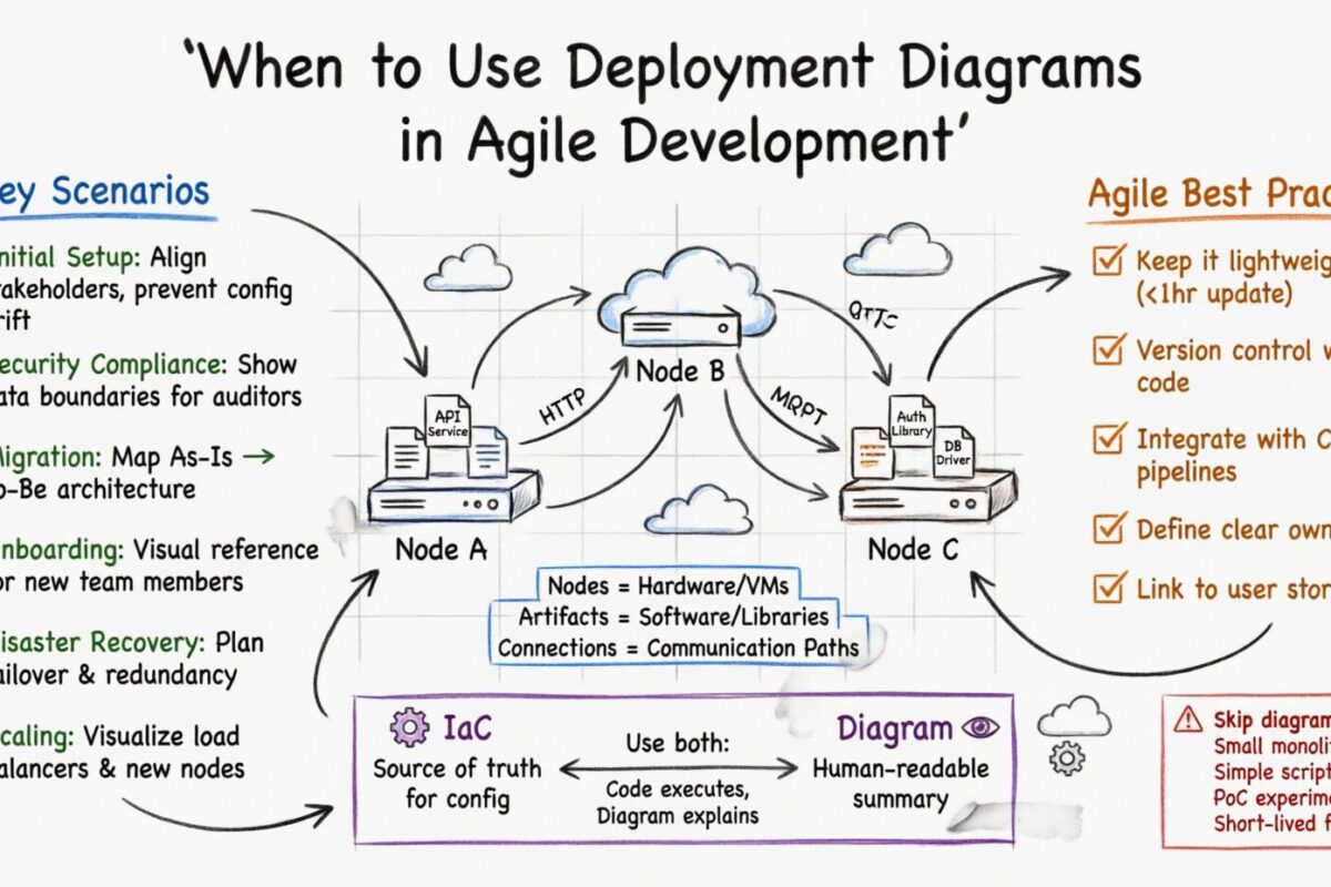Quand utiliser les diagrammes de déploiement dans les cycles de développement agile