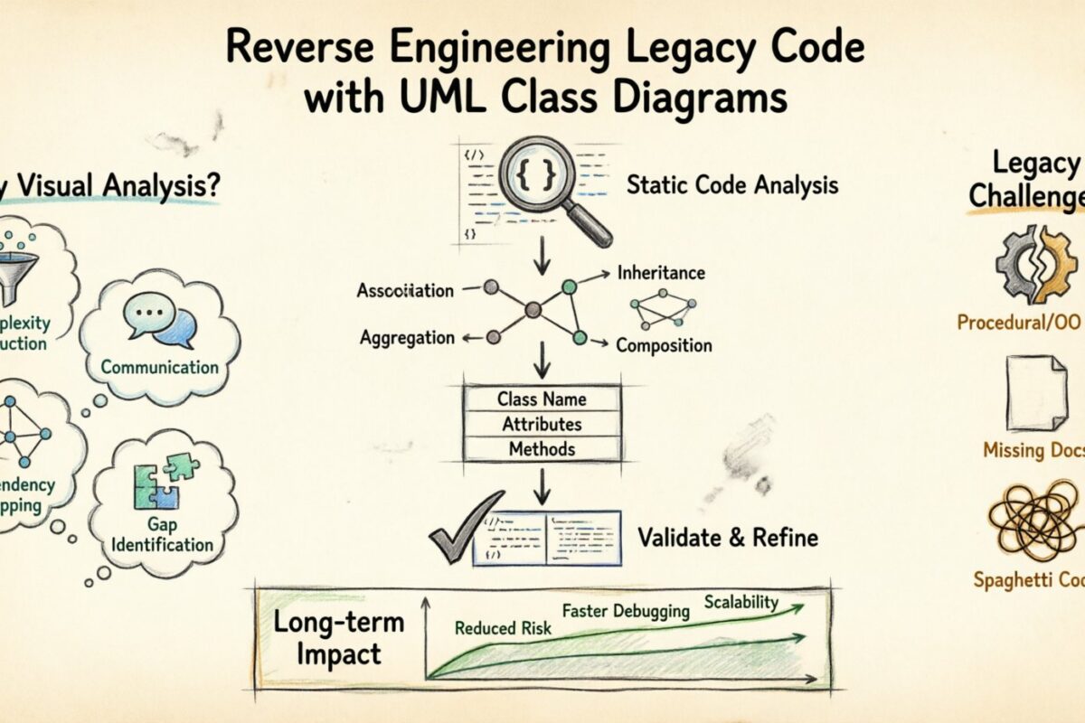 Ingénierie inverse du code hérité avec des diagrammes de classes UML