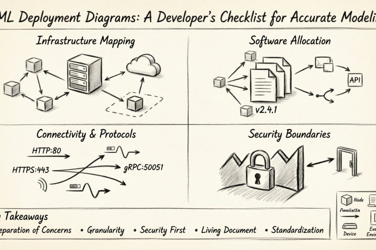 Diagrammes de déploiement UML : une checklist pour développeurs pour une modélisation précise