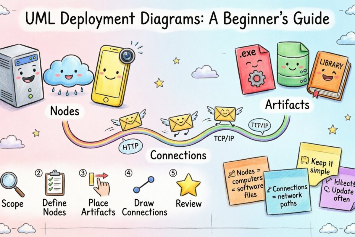 Diagrammes de déploiement UML : un guide pour débutants sur la cartographie de l’infrastructure physique