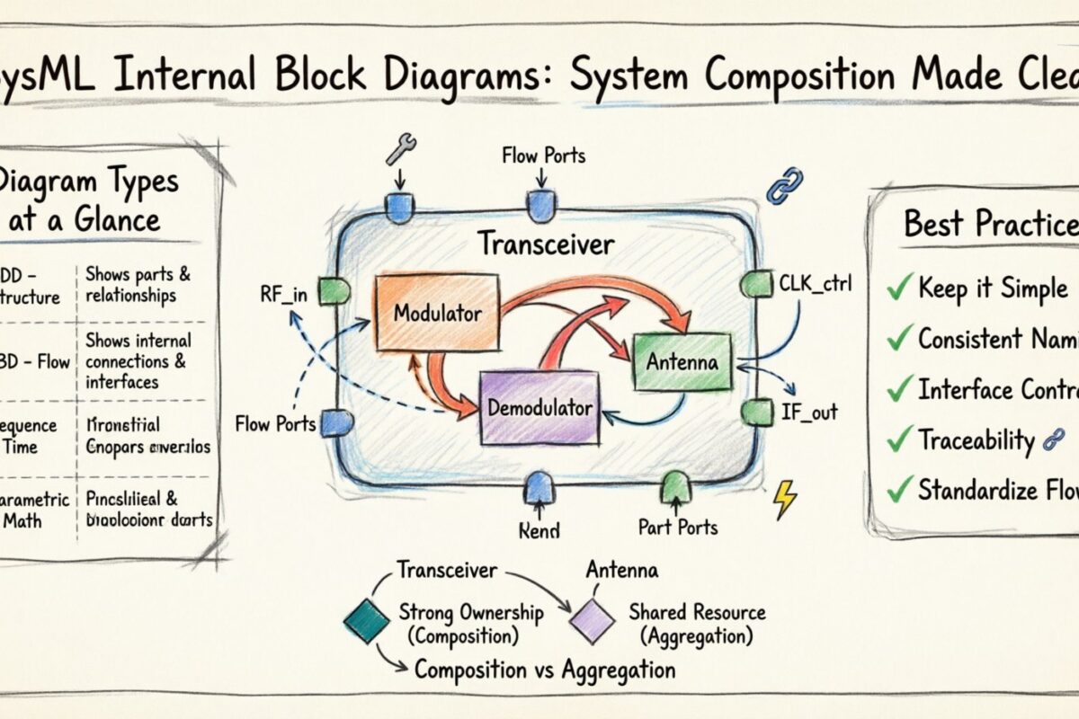 Mendalamkan SysML: Memahami Diagram Blok Internal untuk Komposisi Sistem yang Rinci