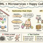 マイクロサービスアーキテクチャのUMLクラス図