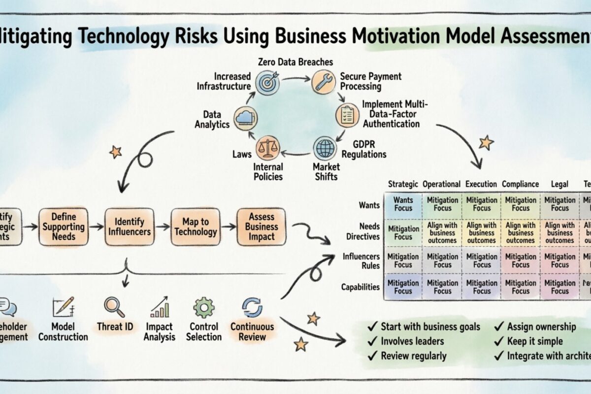 Mitigação de Riscos de Tecnologia Usando Avaliações do Modelo de Motivação Empresarial