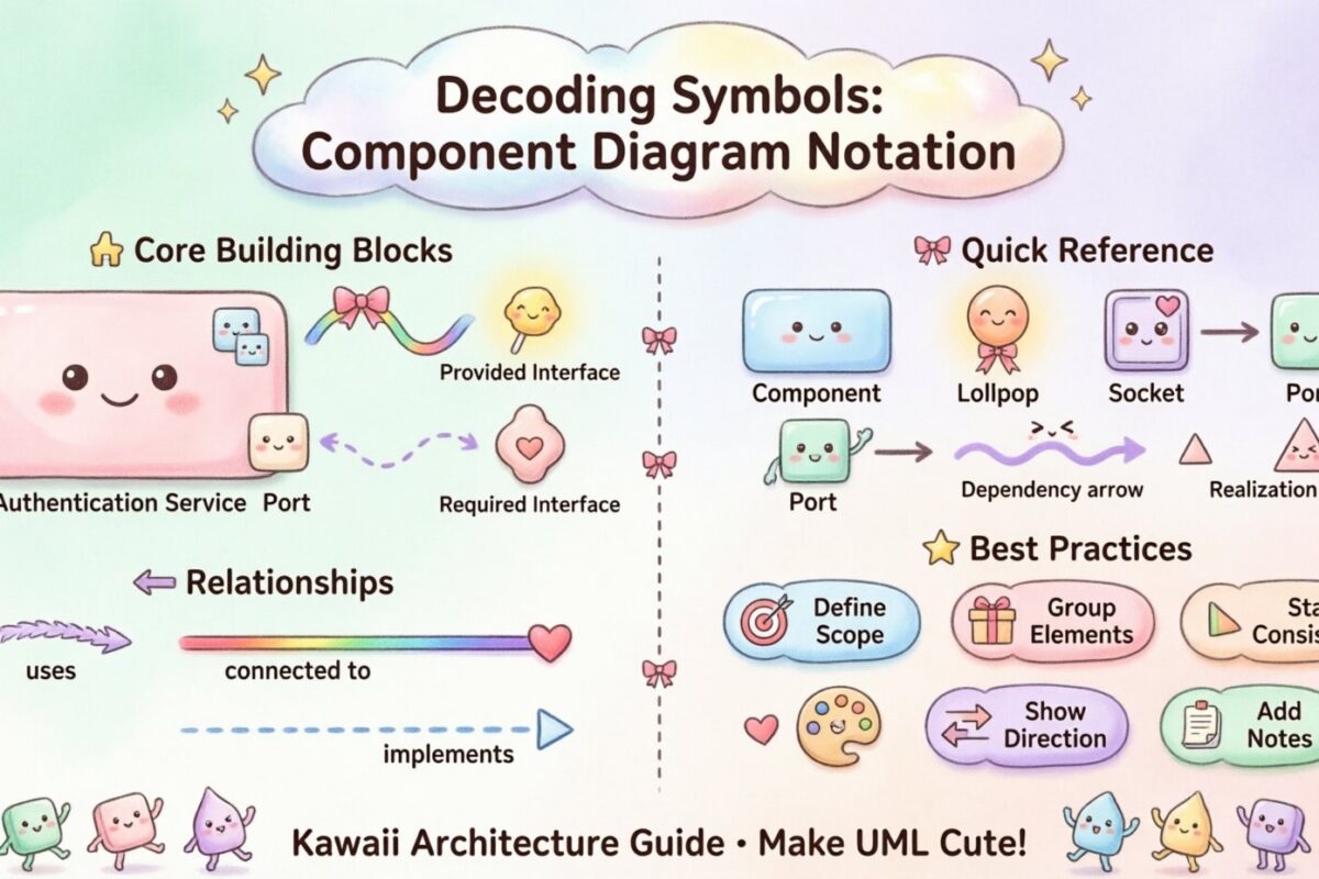 Decodificando Símbolos: Um Guia Visual para a Notação de Diagramas de Componentes