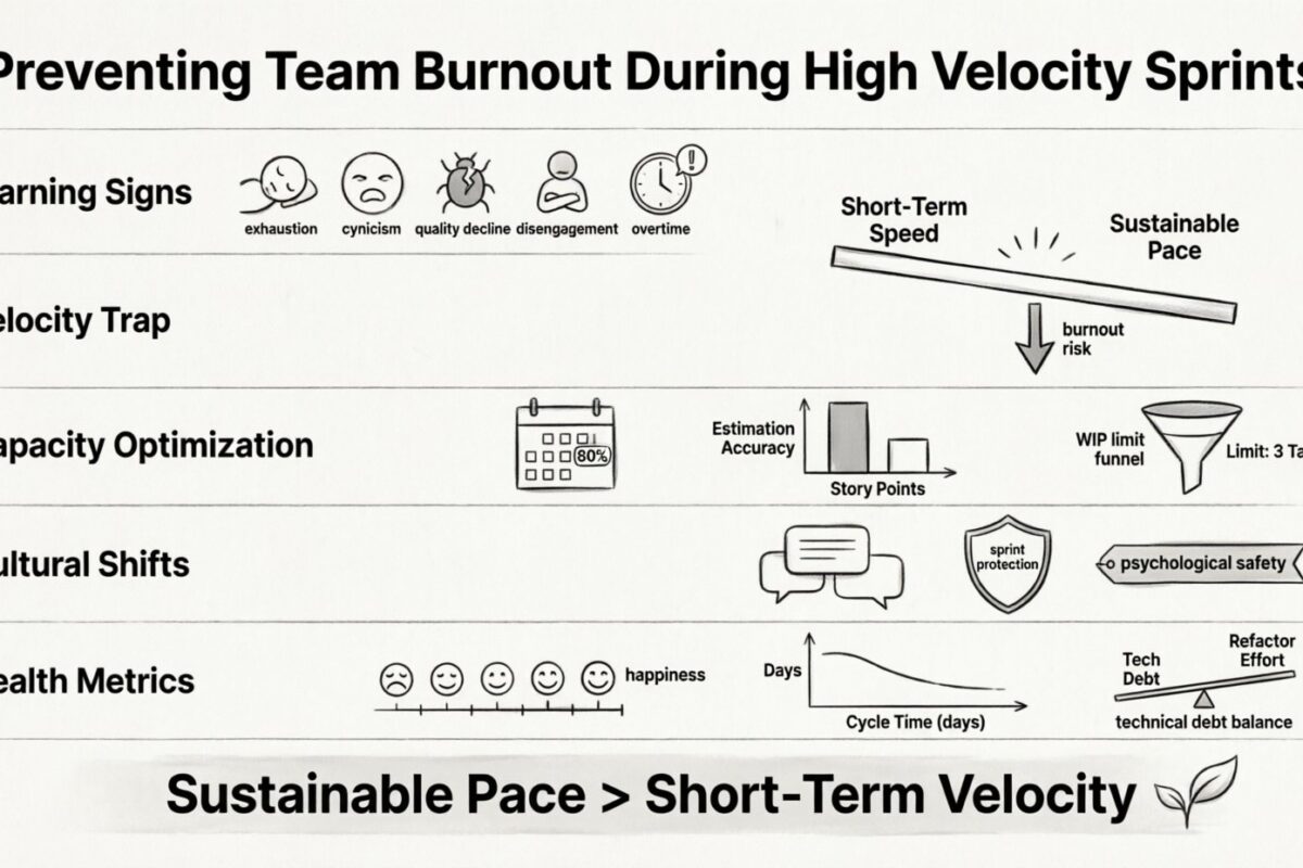 Guia Scrum: Prevenindo o Esgotamento da Equipe Durante Sprints de Alta Velocidade