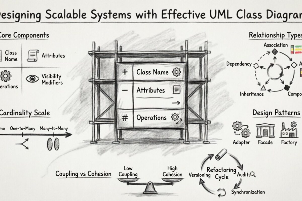 Projetando Sistemas Escaláveis com Diagramas de Classes UML Eficientes
