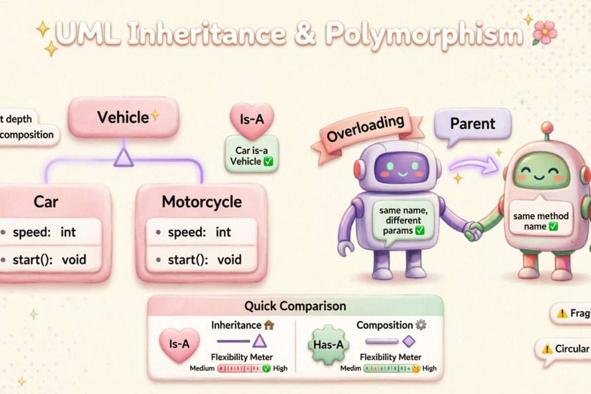 Aprofundamento sobre Herança e Polimorfismo em Diagramas de Classes UML