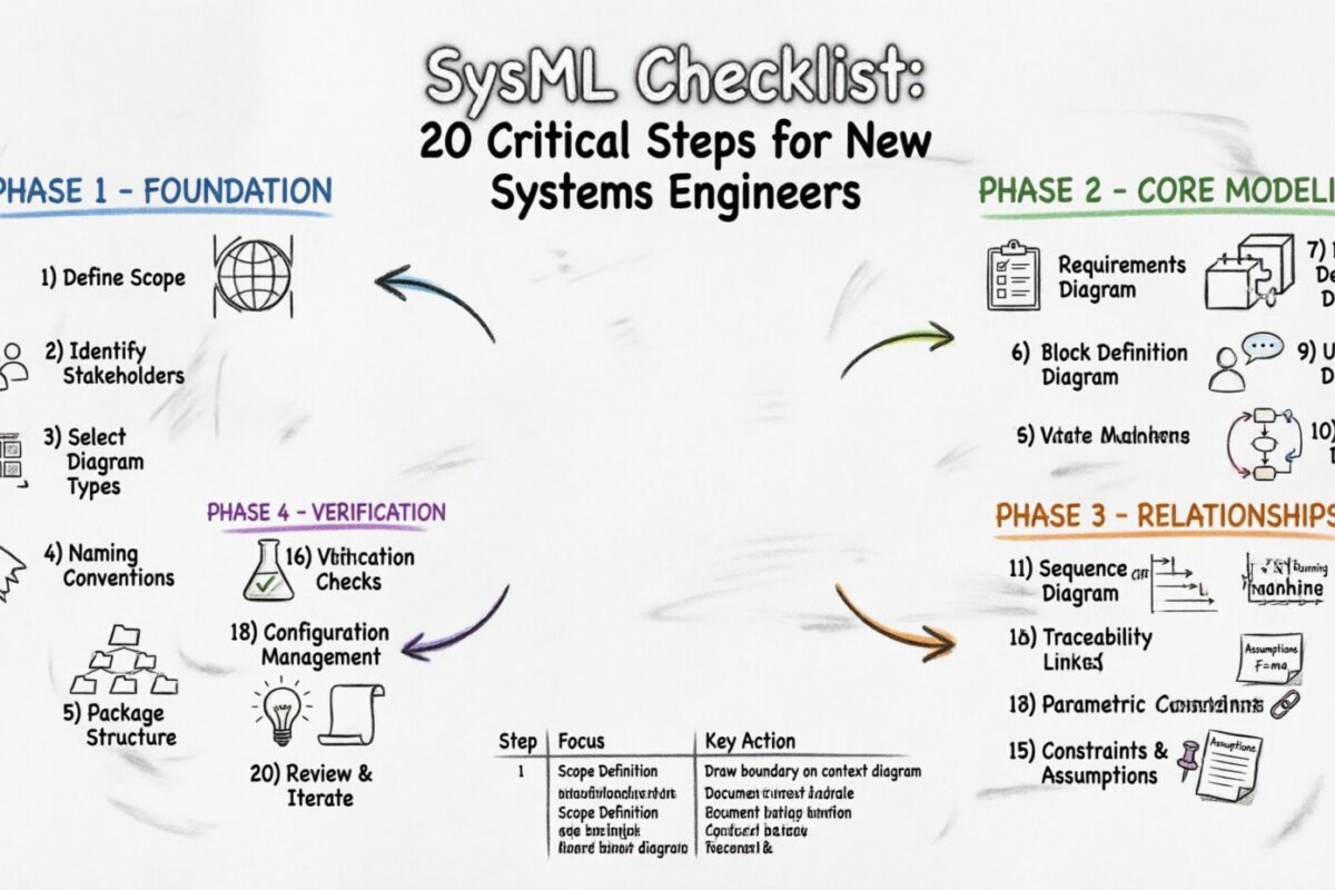 Чек-лист SysML: 20 критических шагов, которые должен выполнить каждый новый системный инженер Чек-лист SysML: 20 критических шагов, которые должен выполнить каждый новый системный инженер