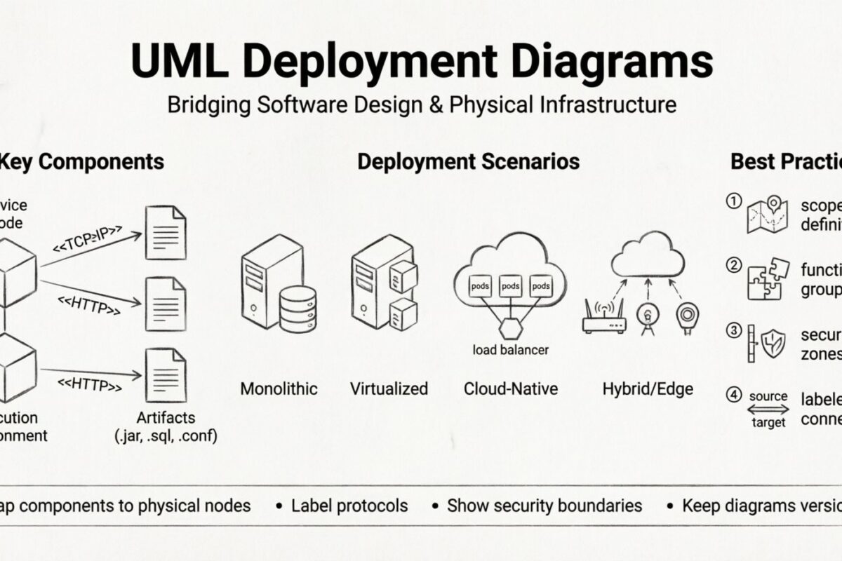 UML 部署圖：聚焦於現實世界的部署情境