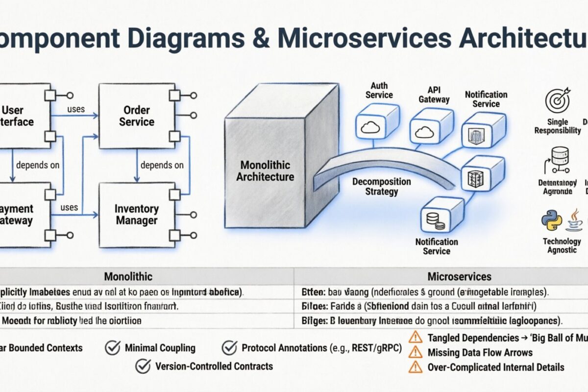 Sơ đồ Thành phần và Microservices: Cầu nối khoảng cách cho sinh viên