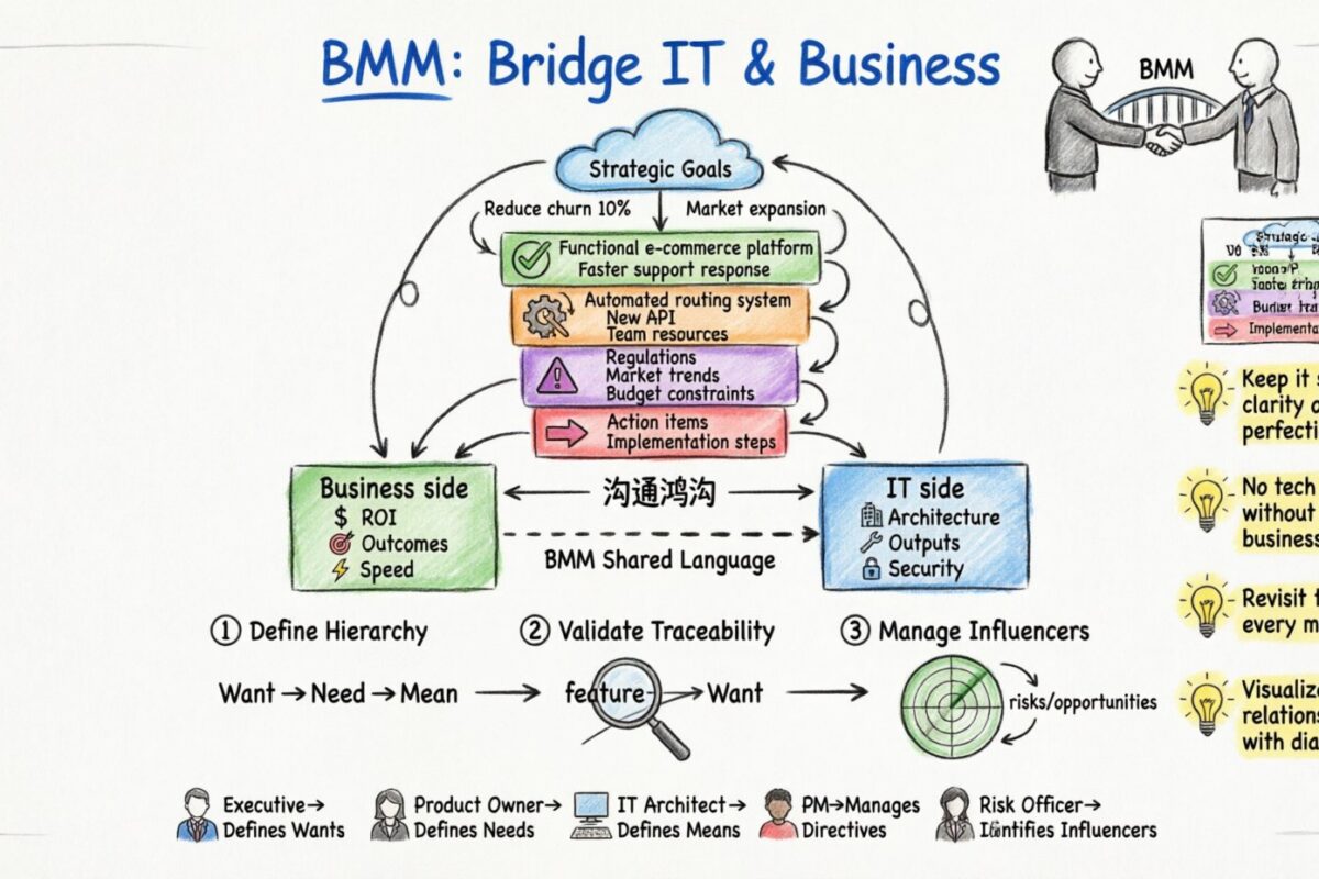 Business Motivation Model: Facilitating Better Meetings Between IT and Business Business Motivation Model: Facilitating Better Meetings Between IT and Business