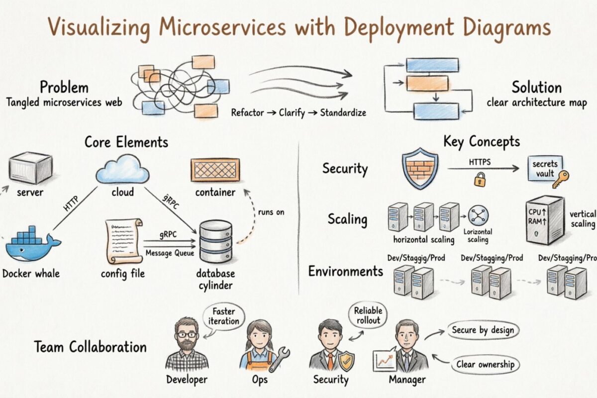 Visualizing Microservices: How Deployment Diagrams Simplify Complex Systems