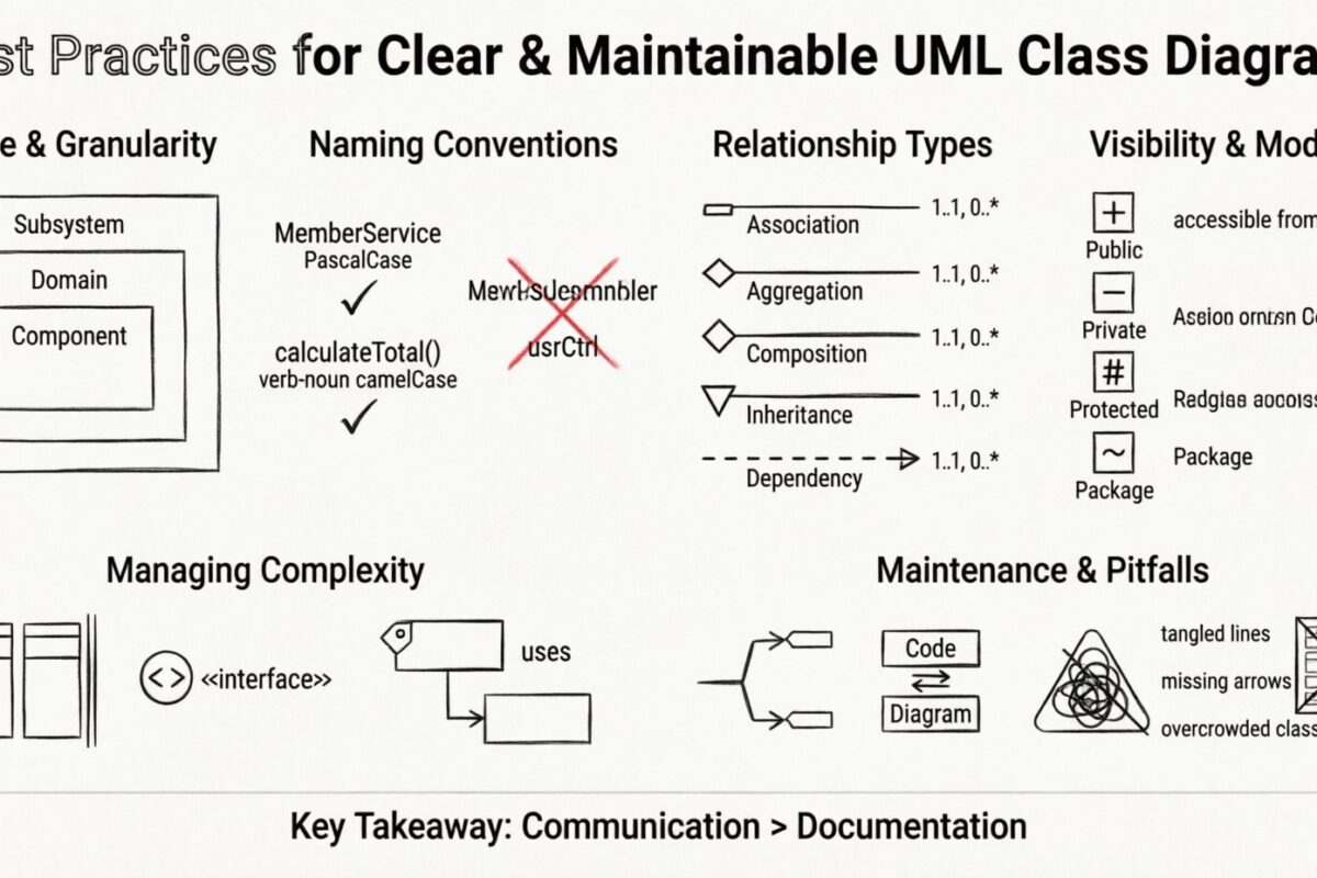 Best Practices for Creating Clear and Maintainable UML Class Diagrams