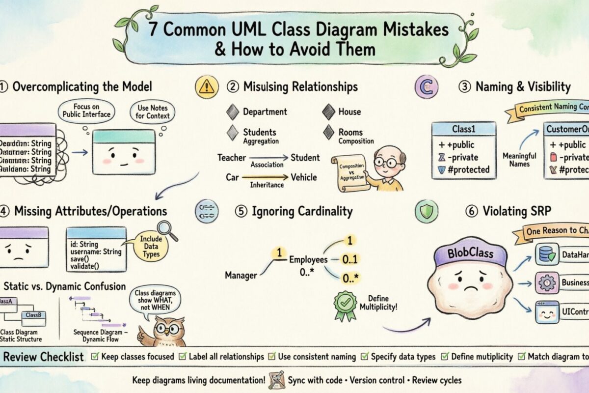 Common Mistakes When Drawing UML Class Diagrams and How to Avoid Them