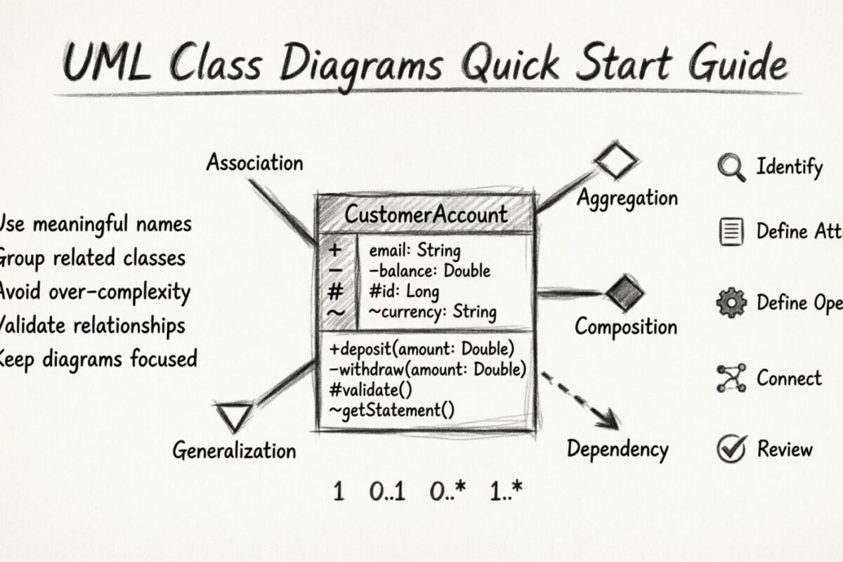 A Quick Start Guide to Drawing UML Class Diagrams