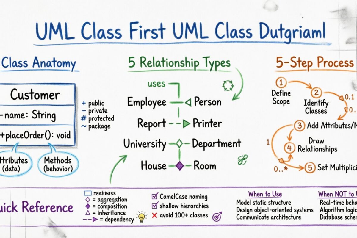 Step-by-Step Tutorial: Building Your First UML Class Diagram