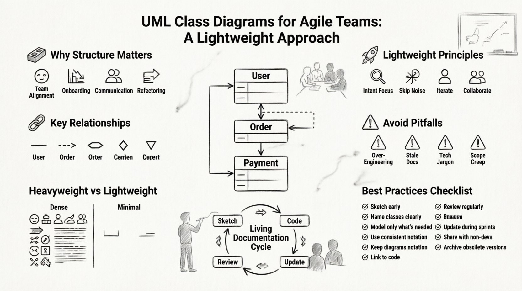 UML Class Diagrams for Agile Teams: A Lightweight Approach