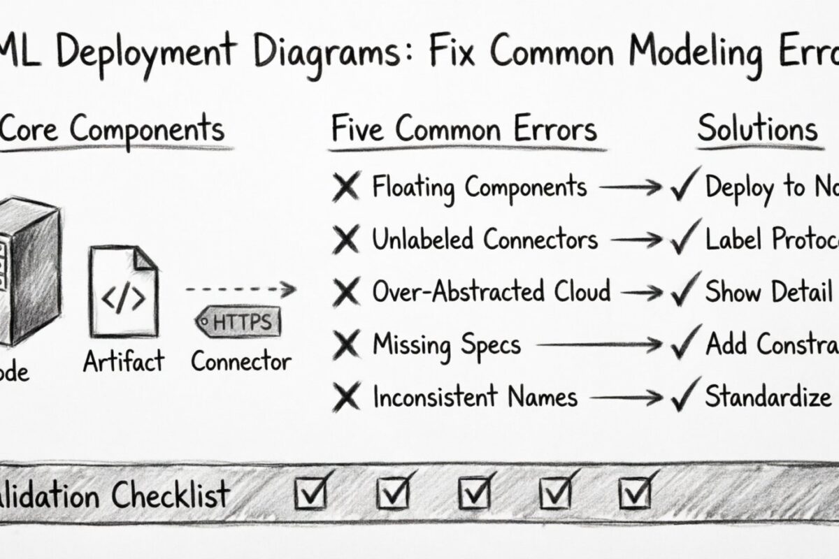 UML Deployment Diagrams: Fixing the Most Common Modeling Errors