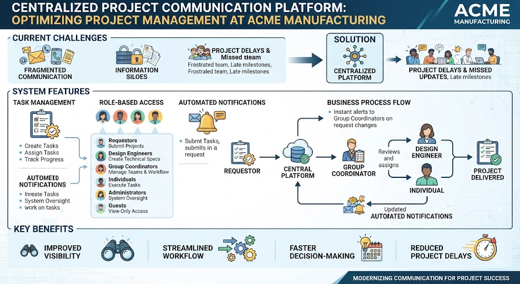 Visual Paradigm Visual Modeling Process: Business Process Analysis (Project Management Communication) Example