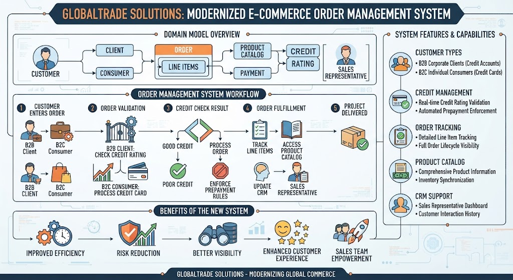 Visual Paradigm Visual Modeling: Enterprise Architecture (E-commerce Order Management) Example