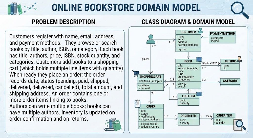 Visual Paradigm Visual Modeling: Problem Description Example - Class / Domain Modeling