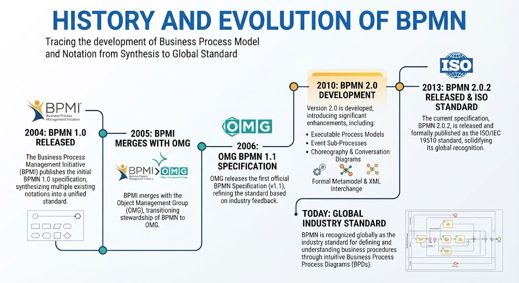 History and Evolution of BPMN | Visual Paradigm BPMN